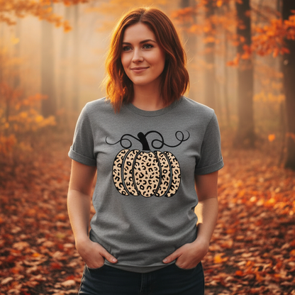 Pumpkin in Leopard T-Shirt