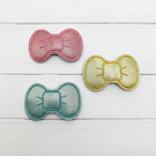 Pink, Blue and Yellow Pastel Hair Bow Clips