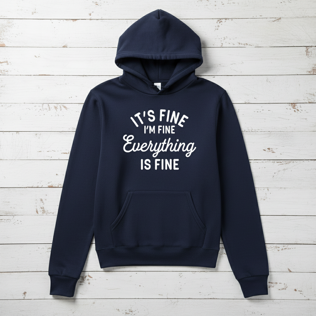 It’s Fine, I’m Fine, Everything is Fine Hooded Sweatshirt