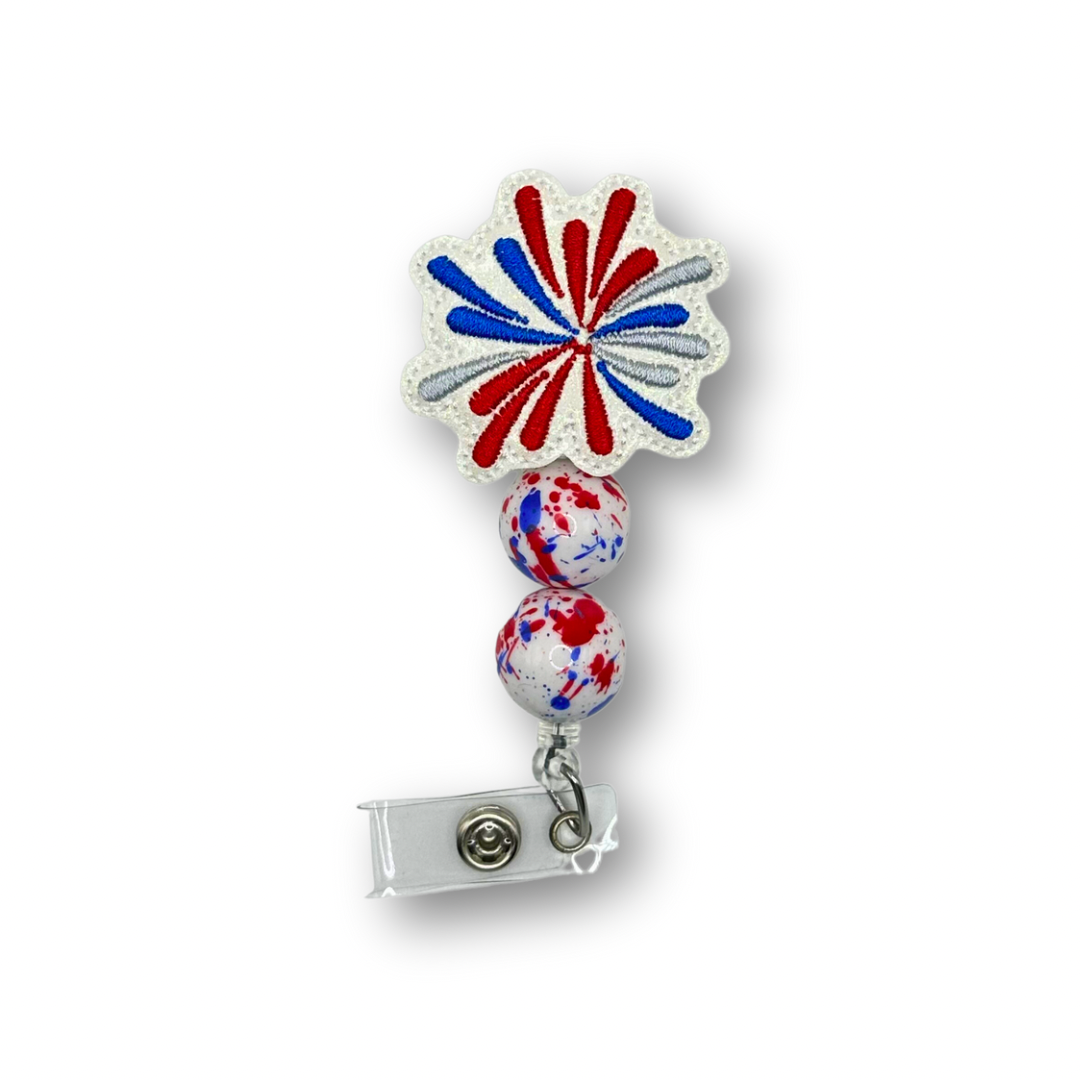 Firework Badge Reel