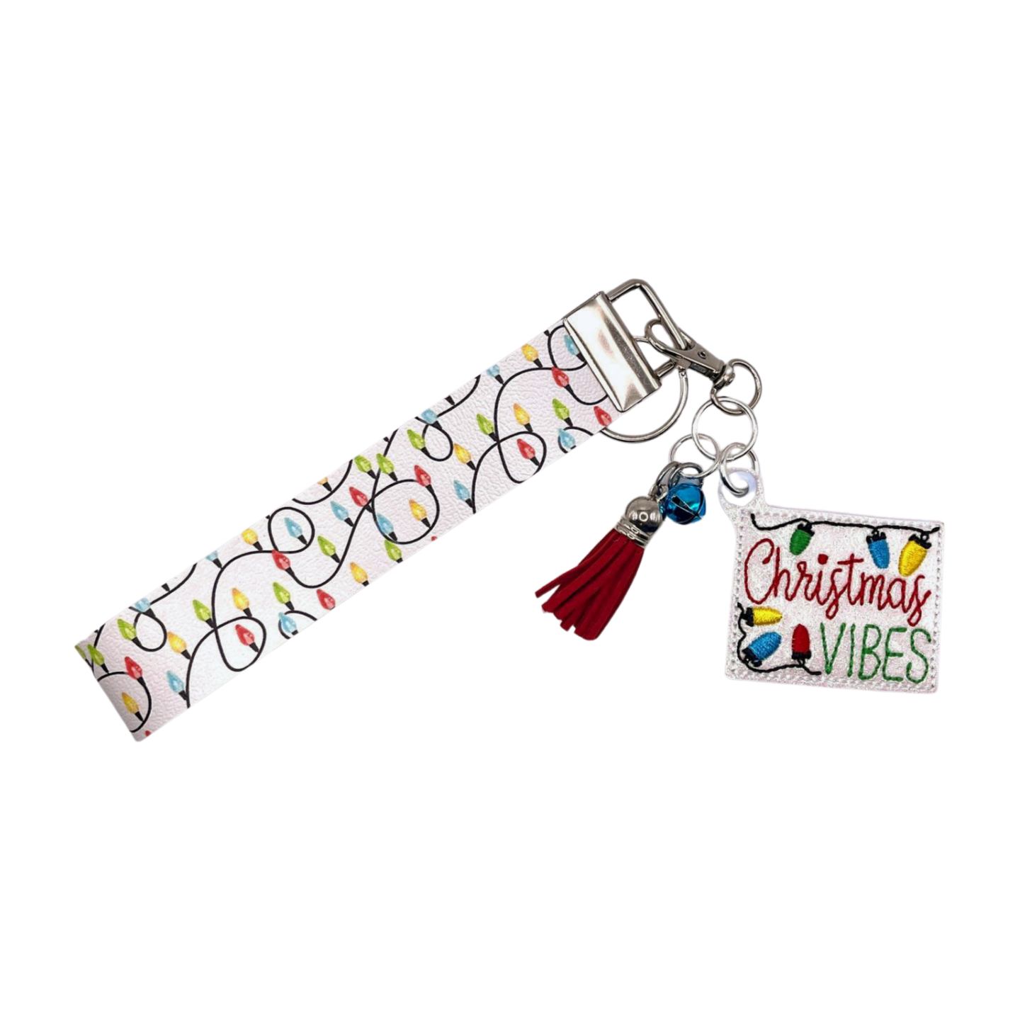 Christmas Vibes Keychain and Wristlet