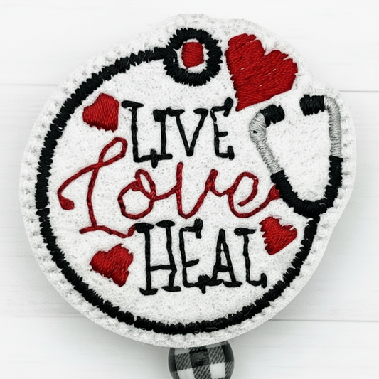 Live Love Heal badge reel