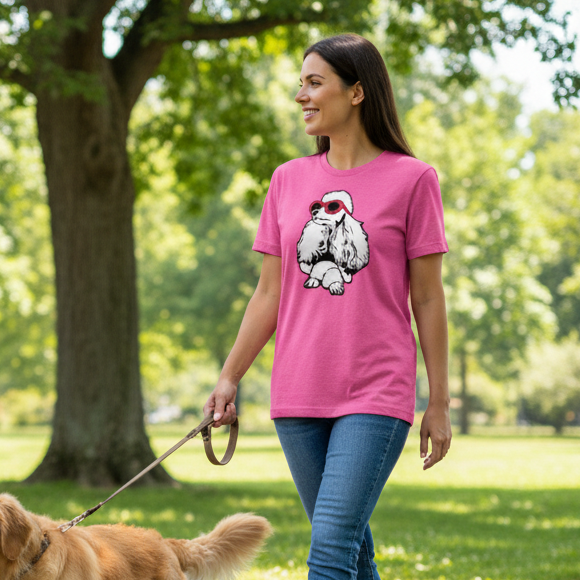 Poodle in Sunglasses T-Shirt