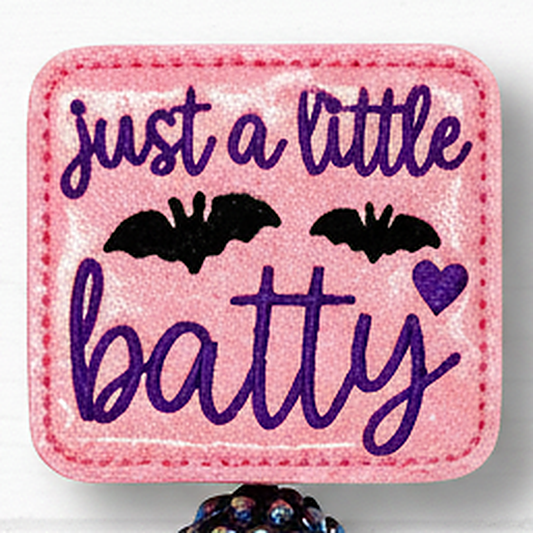 Just a Little Batty Halloween Badge Reel