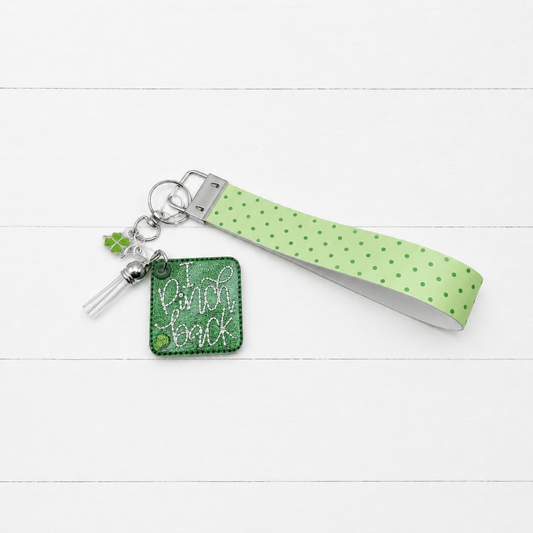 I Pinch Back Keychain and Wristlet — clean white wood primary image