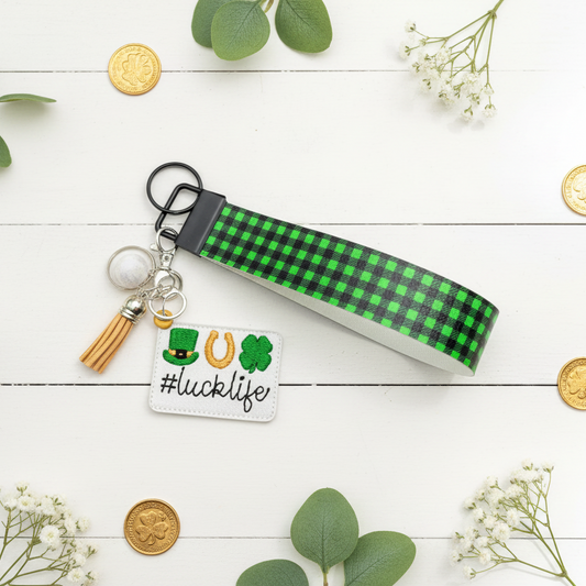 Luck Life Keychain and Wristlet