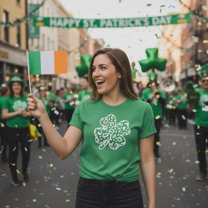 Leopard Shamrock T-Shirt