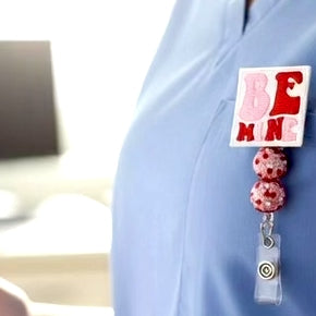Be Mine Pink Badge Reel
