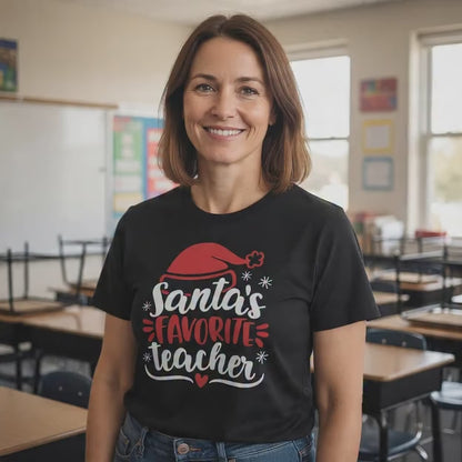 Santa’s Favorite Teacher T-shirt