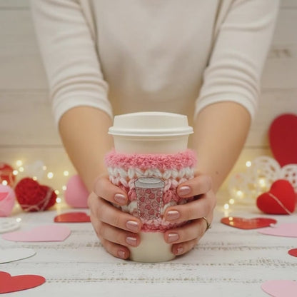Heart Cup Coffee Cozy Sleeve