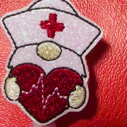 EKG Heart Gnome Badge Reel