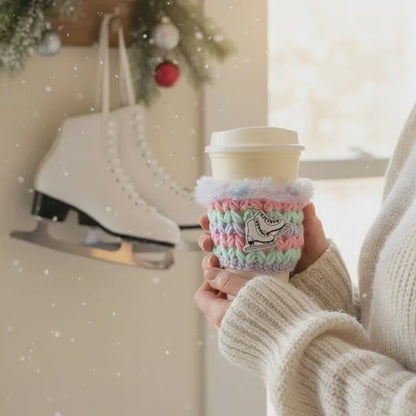 Ice Skate Coffee Cozy Sleeve