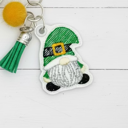 St. Patrick’s Day Gnome Keychain and Wristlet