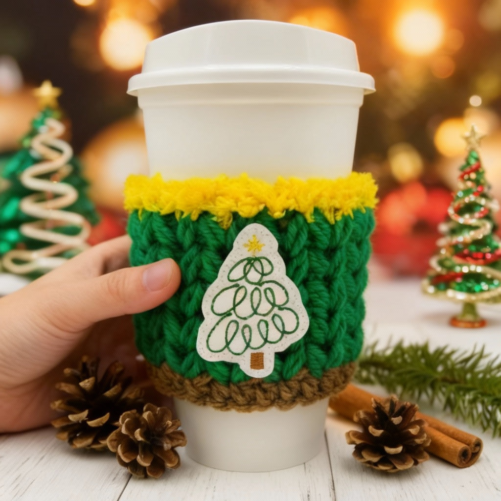 Swirly Christmas tree holiday lifestyle image