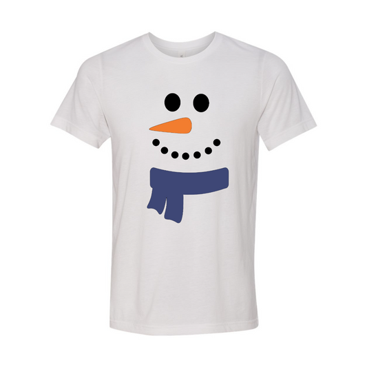 Snowman Face with Scarf T-Shirt