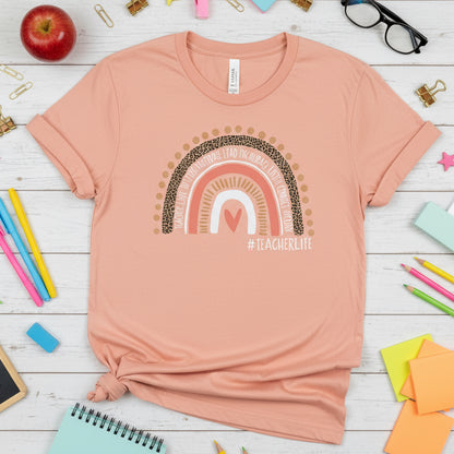 Teacher Life Rainbow T-Shirt | 3 Blue Pineapples