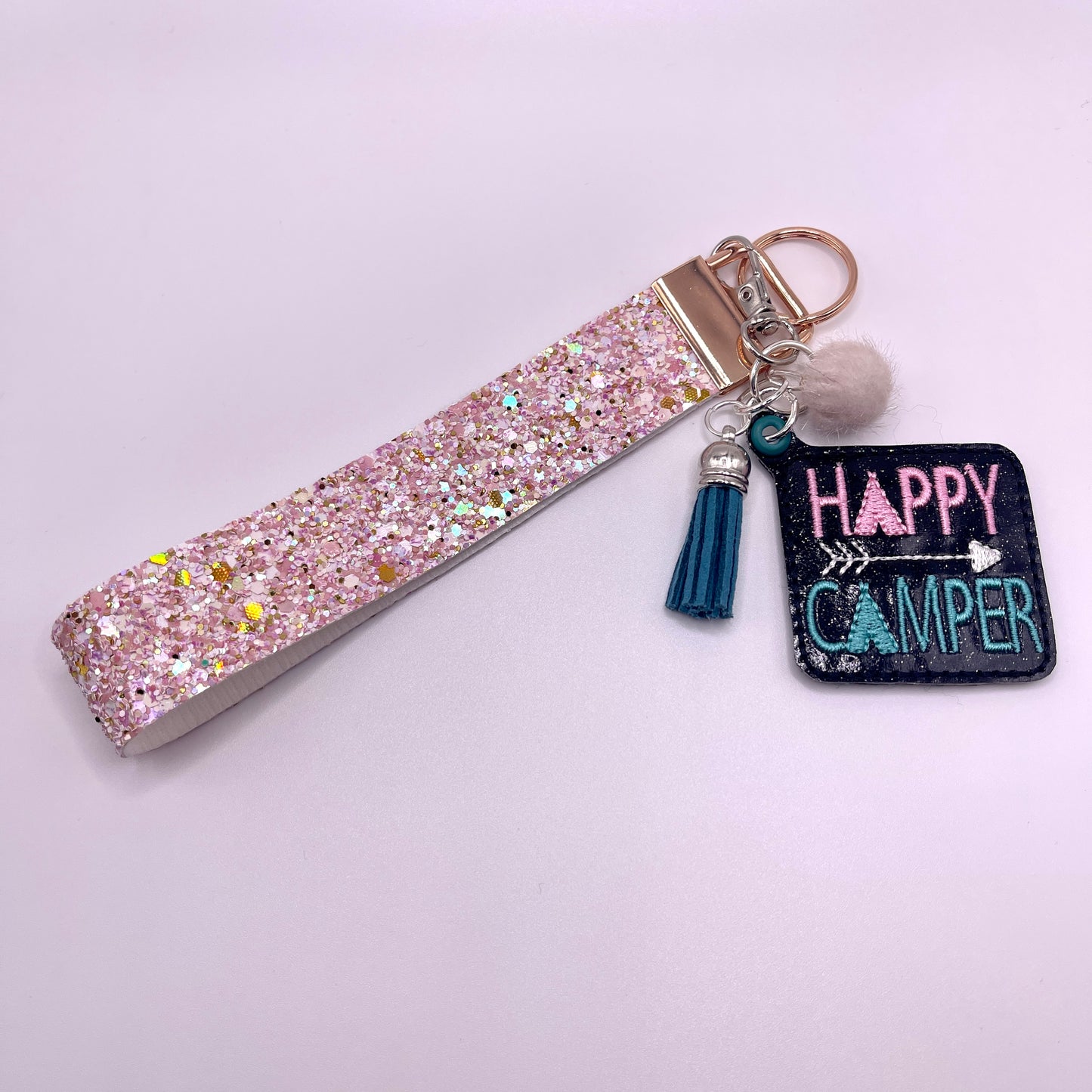 Happy Camper Keychain and Wristlet