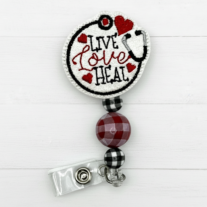 Live Love Heal badge reel