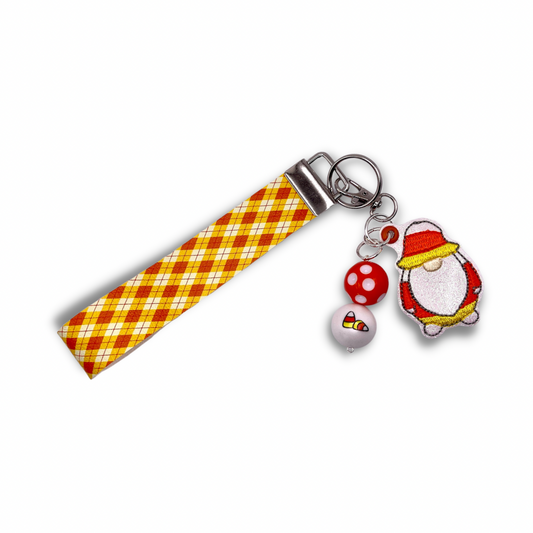 Candy Corn Gnome Keychain and Wristlet