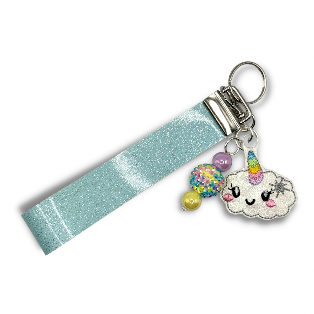 Unicorn Cloud Keychain and Wristlet