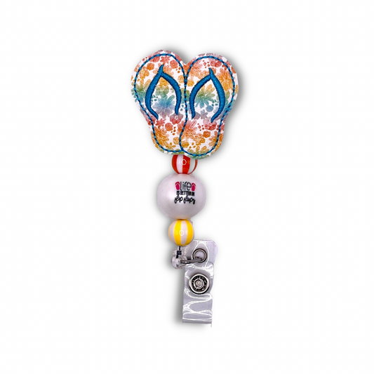 Nurses Call the Shots Beaded Badge Reel