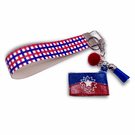 Juneteenth Keychain and Wristlet
