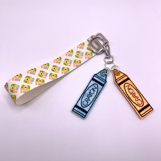 Crayons Keychain and Wristlet