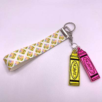 Crayons Keychain and Wristlet