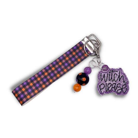 Witch Please Keychain and Wristlet