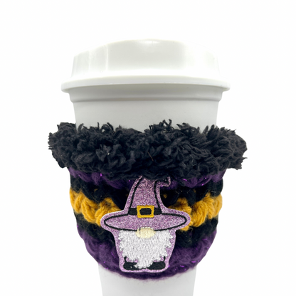 Witch Gnome Coffee Cozy Sleeve