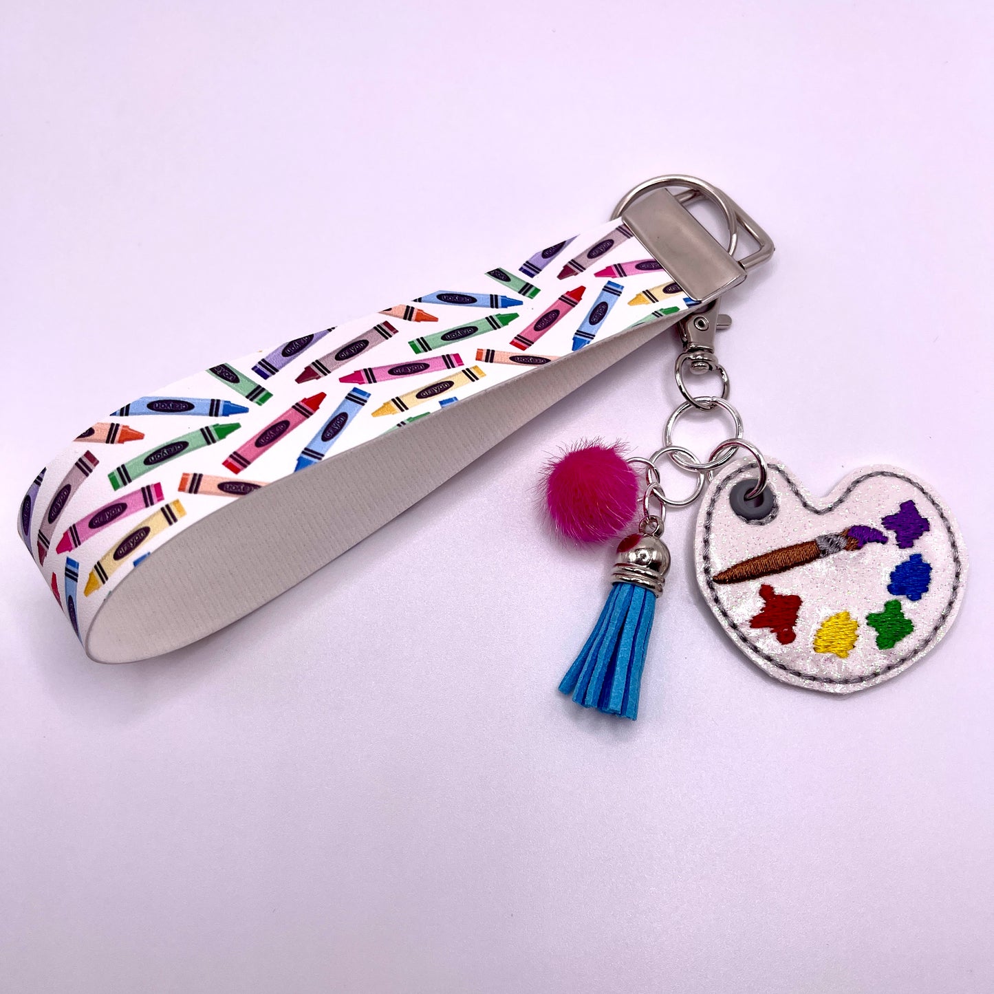 Paint Pallet Keychain and Wristlet