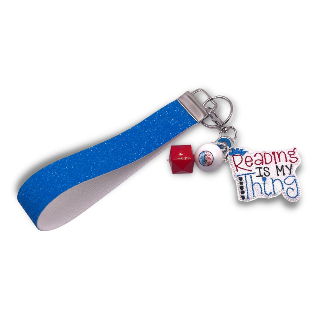 Reading is My Thing Keychain and Wristlet