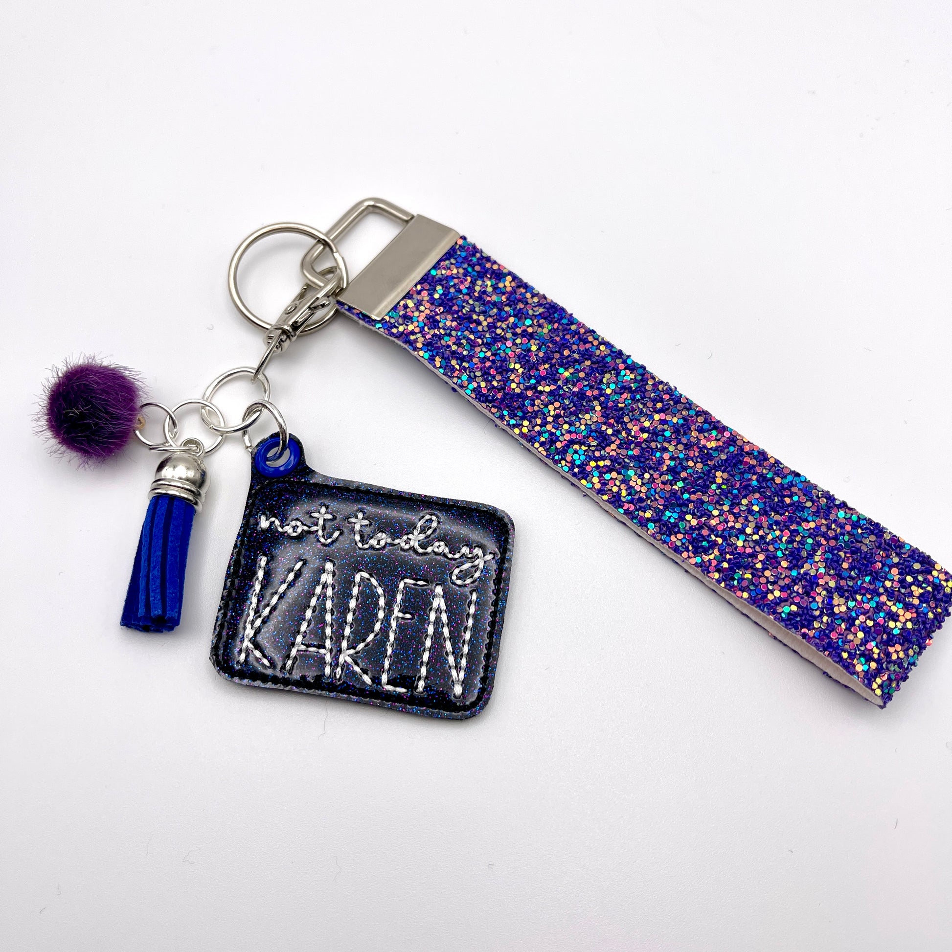 Not Today Karen Keychain and Wristlet | 3 Blue Pineapples