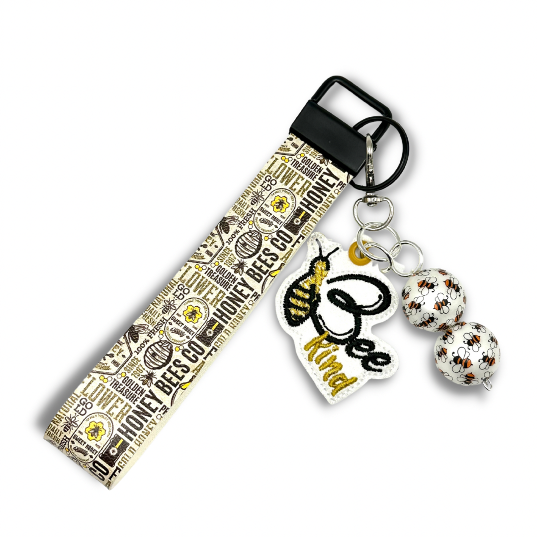 Bee Kind Keychain and Wristlet