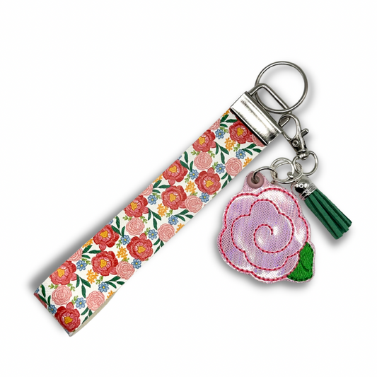 Rose Keychain and Wristlet