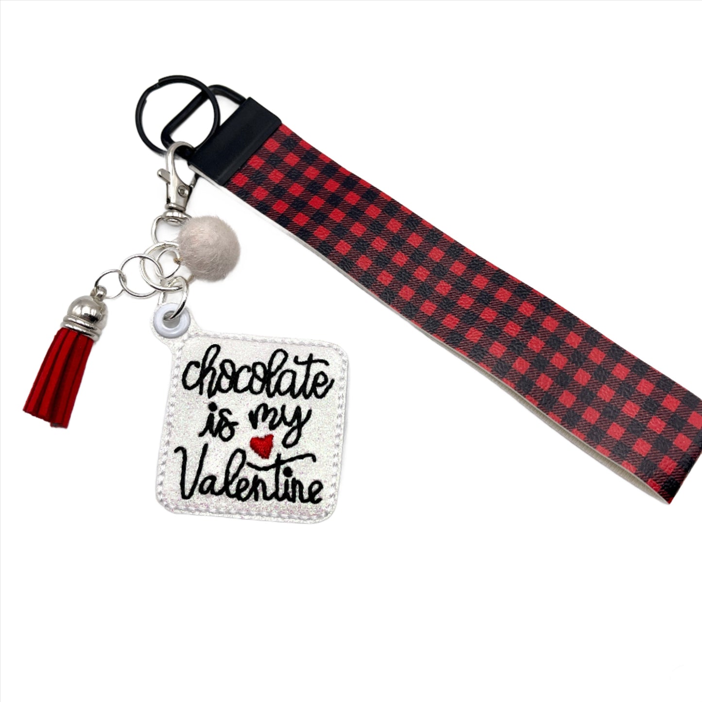 Chocolate is My Valentine Keychain and Wristlet | 3 Blue Pineapples