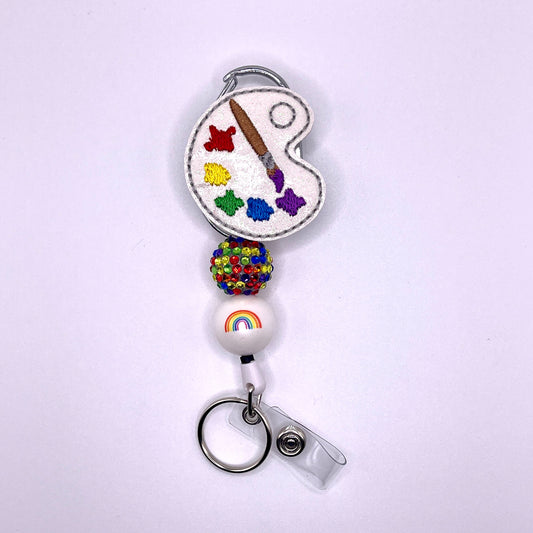Paint Pallet Badge Reel