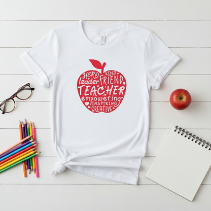 Red Apple Teacher T-Shirt