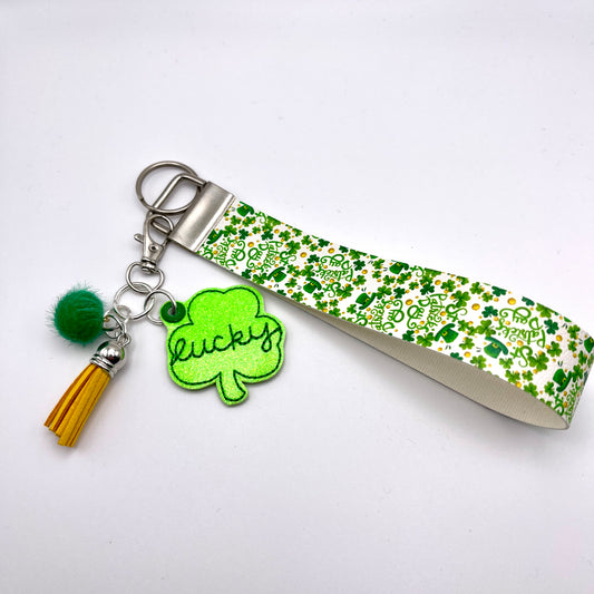 Lucky Shamrock Keychain and Wristlet