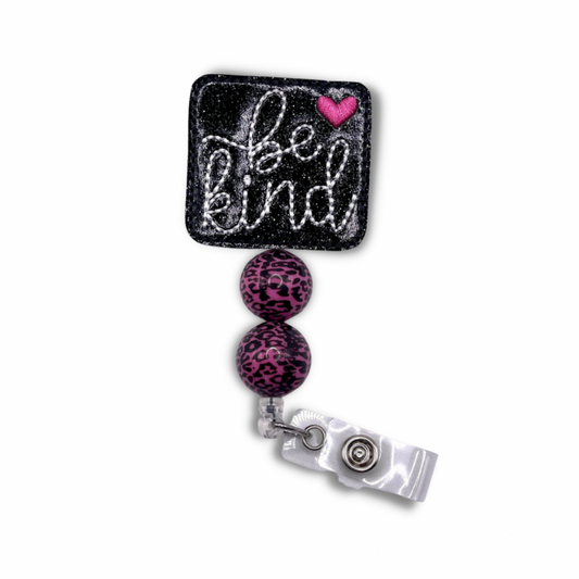 Be Kind Badge Reel with Beads