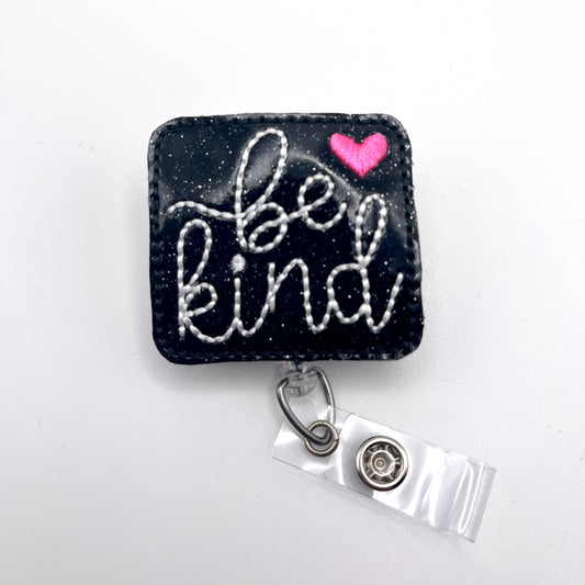 Be Kind Feltie Badge Reel | 3 Blue Pineapples