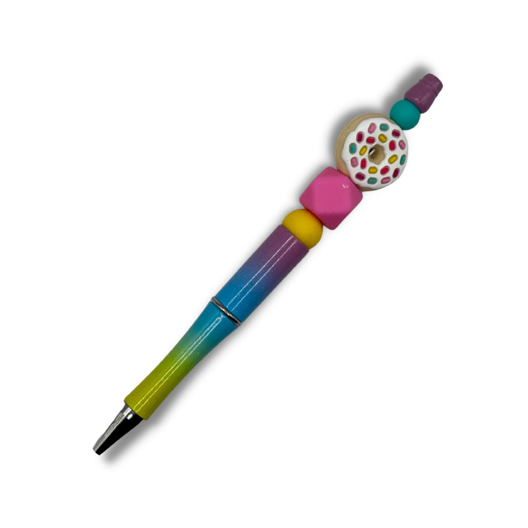 Sprinkled Donut Beaded Pen