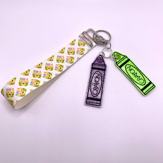Crayons Keychain and Wristlet