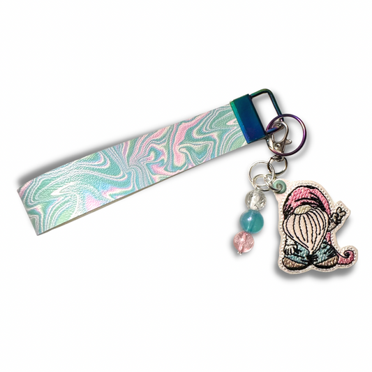 Peace Gnome Keychain and Wristlet