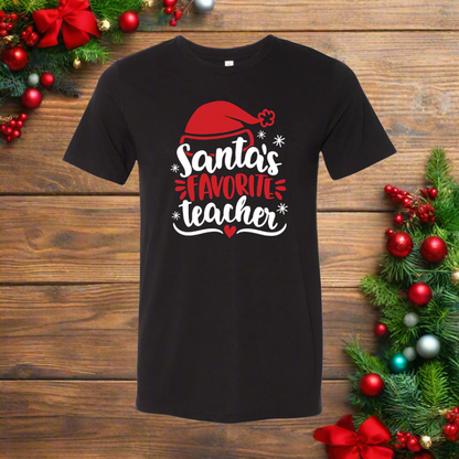 Santa’s Favorite Teacher T-shirt